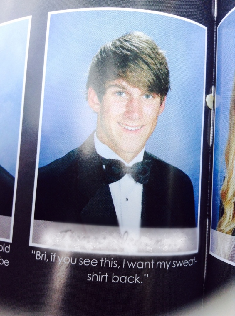 Give My Sweatshirt Back-15 Hilarious Yearbook Quotes Ever 