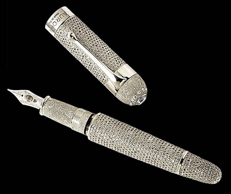 Aurora Diamante Fountain Pen - .47 Million-12 Most Expensive Pens In The World