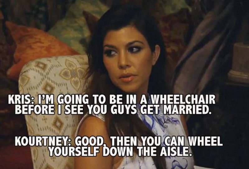 When Relationship Discussions Between Kris and Kourtney Go Serious-15 Images That Show Kourtney Kardashian Is A Completely Hilarious Bitch