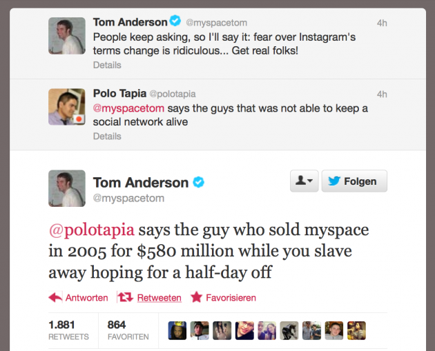 Tom Anderson Vs. Polo Tapia-15 Hilarious Twitter Comebacks Ever