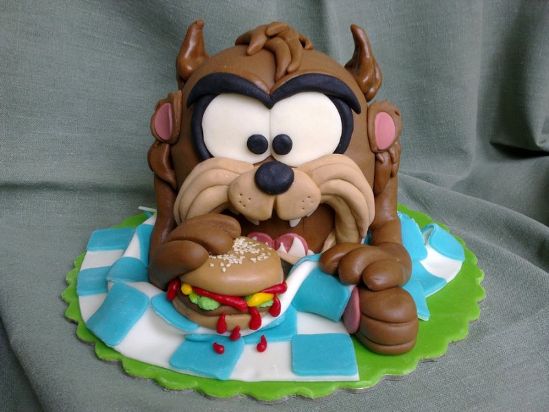 Tasmanian Devil (Looney Toons) Cake-15 Amazing 3D Cartoon Model Cakes Ever