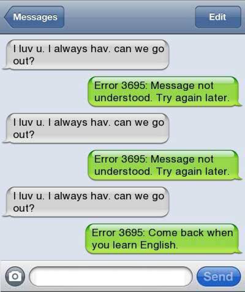 Error 3695: We Didn't Understand the Message Either-15 Hilarious Responses From Grammar Nazis