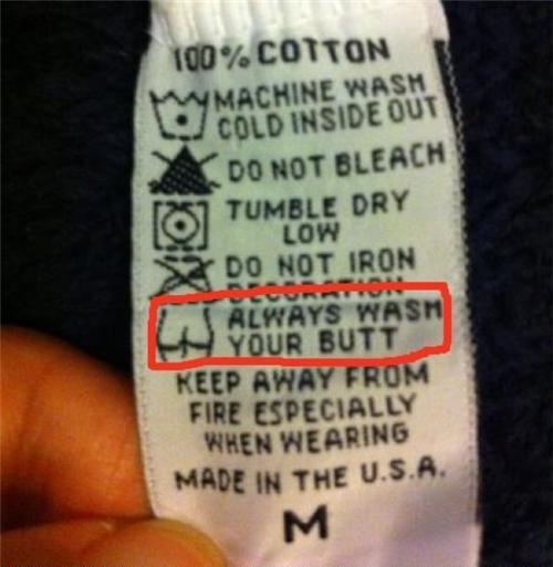 Some Useful Advice-12 Hilarious Clothing Tags You'll Ever See
