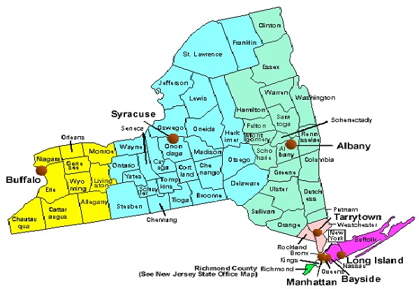 New York - 19,651,127-US States With Highest Population