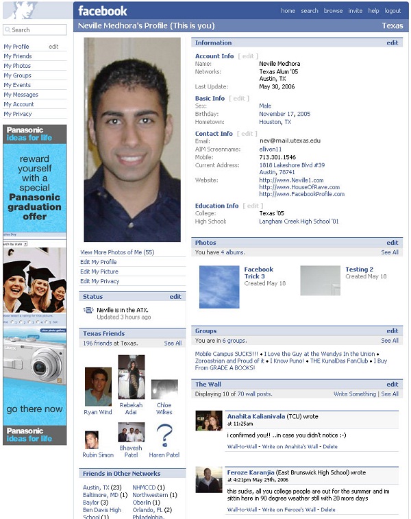 2005 (2)-12 Pictures That Show Facebook Design Changes Over The Years