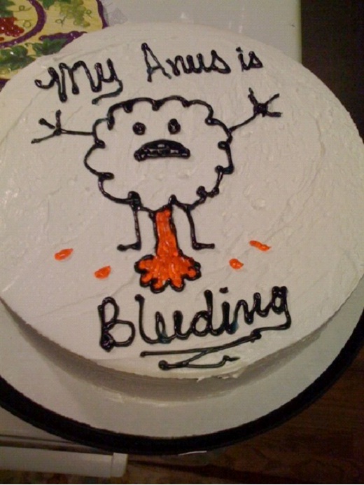 Bleeding Anus-Crazy And Offensive Cakes