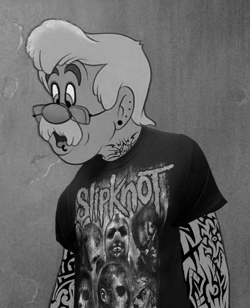 Geppetto-Disney Characters In Punk Look