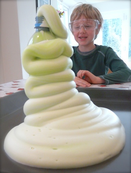Elephant toothpaste-Easy Home Made Science Projects