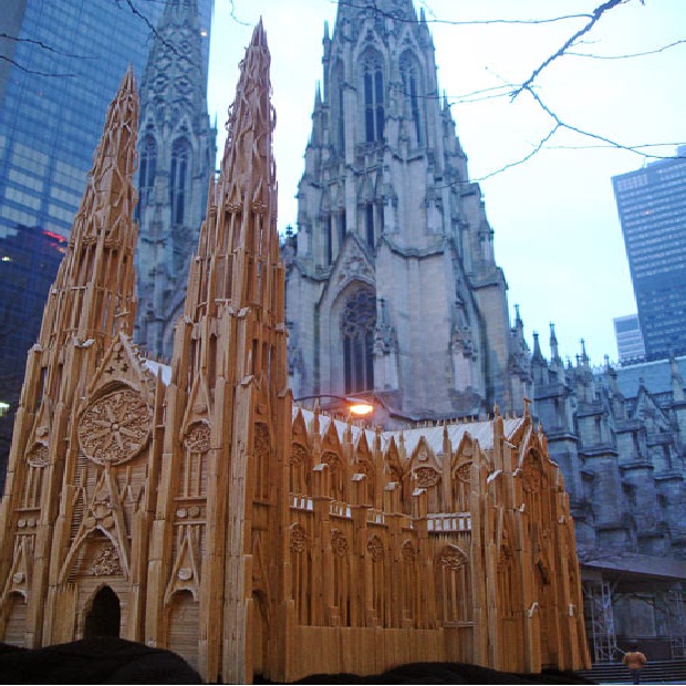 Cathedral-12 Creative Toothpick Art Models Ever Made