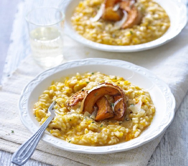 Roasted Butternut Squash Risotto-Best Vegetarian Christmas Recipes