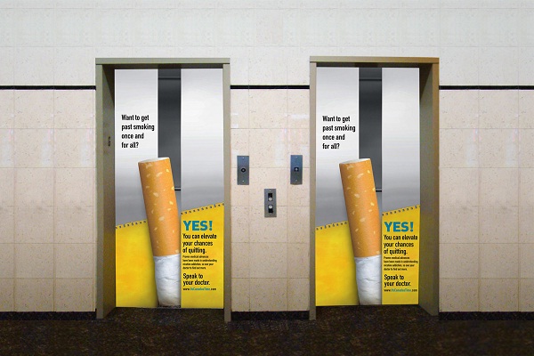 Stub it out-Creative Elevator Ads