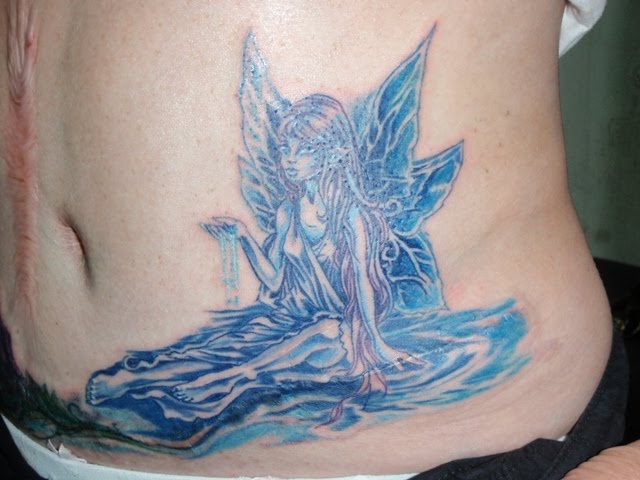 An Angel-Best Tattoos To Cover A Scar