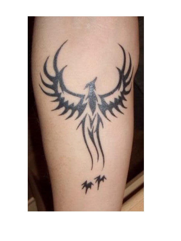 Simply and cool-Amazing Looking Phoenix Tattoos