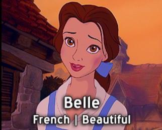 Belle-15 Disney Princesses Names And Their Meanings In Different Languages