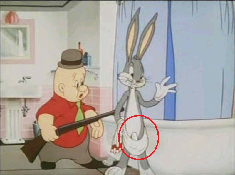Bugs Bunny Additional Anatomy-15 Images That Will Ruin Your Childhood Forever