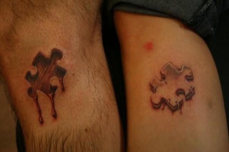 Cut & Sewn-12 Amazing 3D Puzzle Tattoos Ever