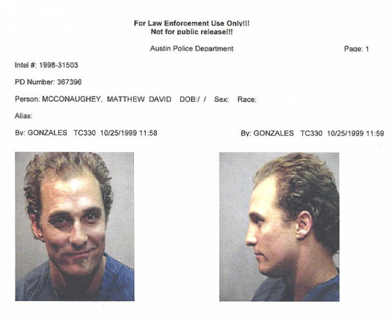 Matthew McConaughey Got Arrested For Playing Bongo Drums-15 Trashy Things Celebs Have Done Drunk