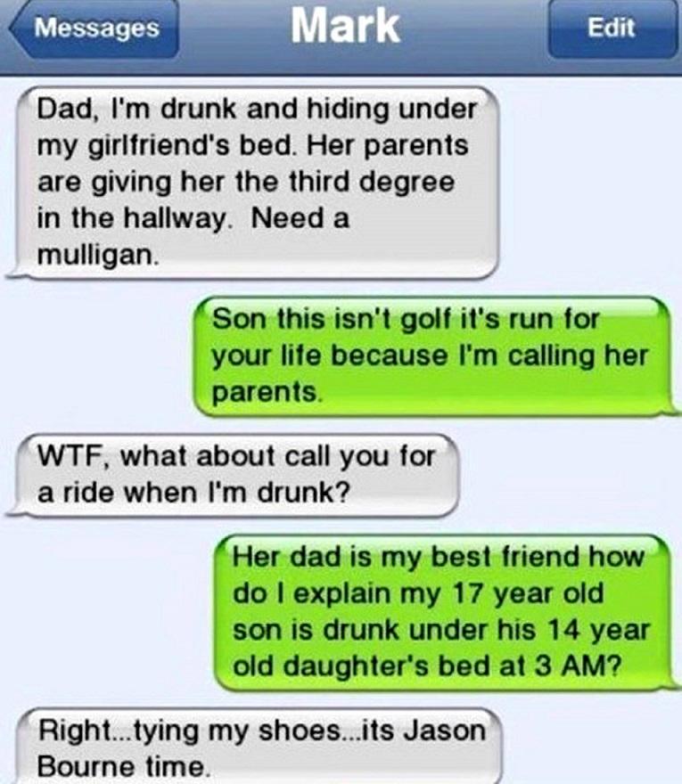 This Funny Drunk Son and His Angry Dad-15 Funniest Drunk Texts That Will Make You Lol