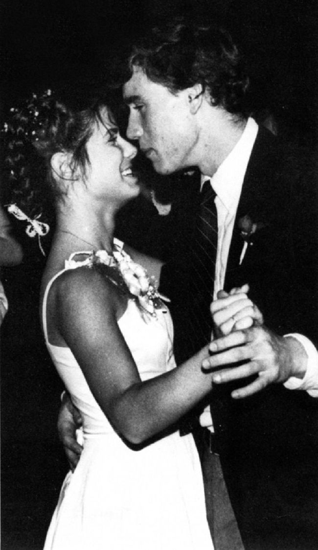 Sandra Bullock Prom Date Photo-15 Rare Unseen Celebrity Prom Photos