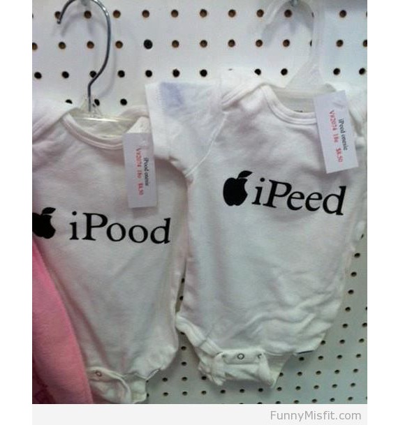 Twin Geeks-Funny Baby T-shirt Texts And Images