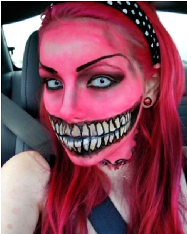 Creepy Face-Best Halloween Body Paintings