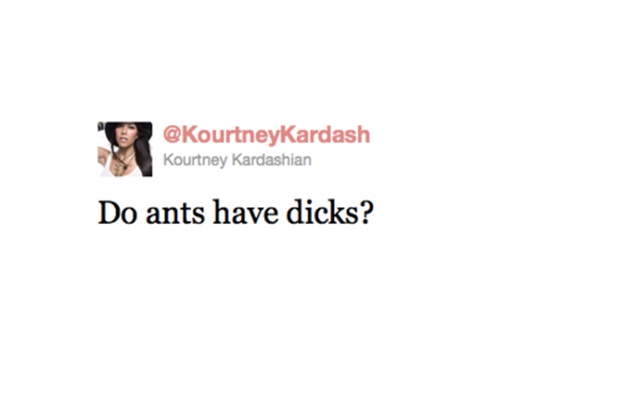Kourtney Kardashian's Anatomy Question-Funniest Celebrity Tweets