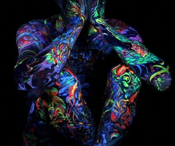Body-Glow In The Dark Tattoos
