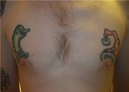 Hats?-12 Funniest Nipple Tattoos Ever Done On Humans 