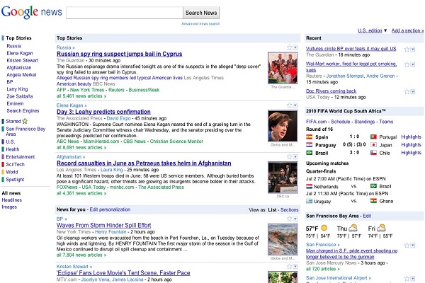 Google news-Best News Websites