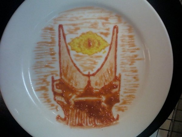 Eye of Sauron-Amazing Ketchup Art