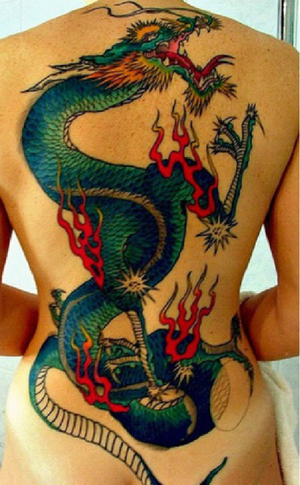 Green With Envy-Amazing Dragon Tattoos
