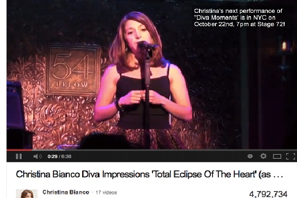 Divas - Total Eclipse Of The Heart - By Christina Bianco-Best Song Parodies