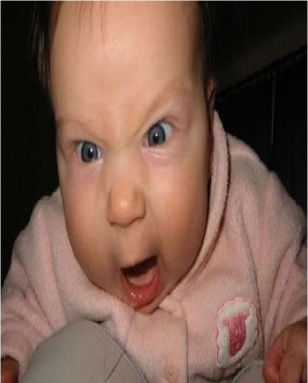 Angry Baby-Craziest Baby Pics