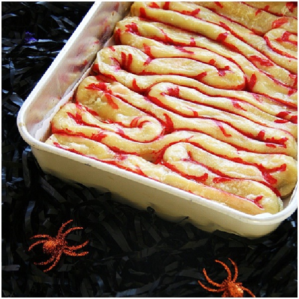 Puff Pastry Intestines-15 Scary Halloween Dishes That Will Scare The Life Out Of Your Guests