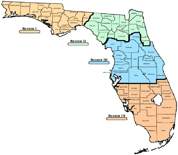 Florida - 19,552,860-US States With Highest Population