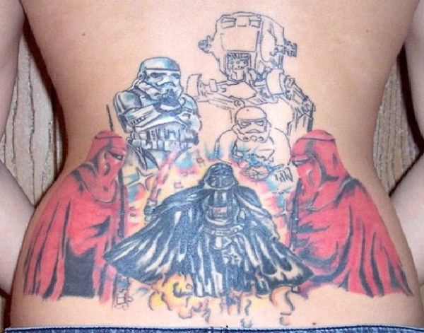 Vader Black Piece-Star Wars Tattoos