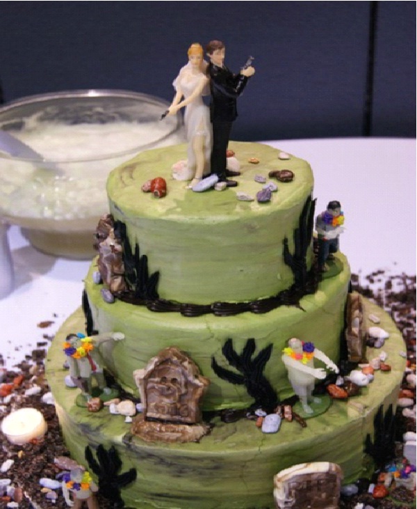 Narrow Escape-Amazing Zombie Wedding Cakes