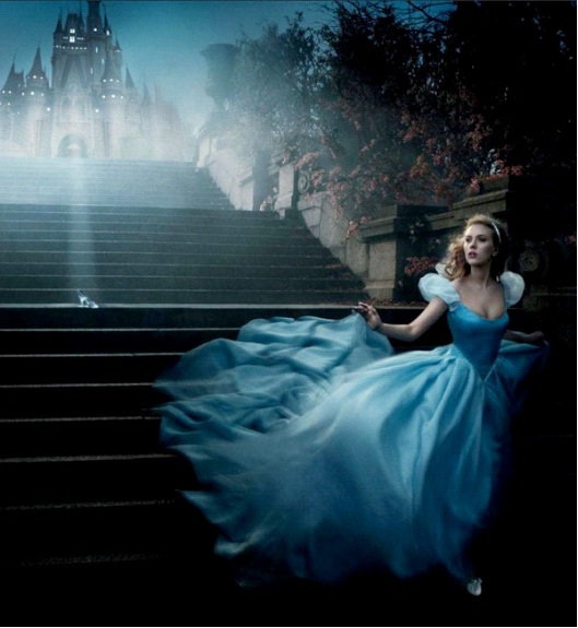 Scarlett Johansson As Cinderella-Celebs In Disney Inspired Photos
