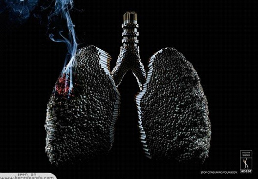 Burning Lungs-24 Most Creative Anti-Smoking Ads