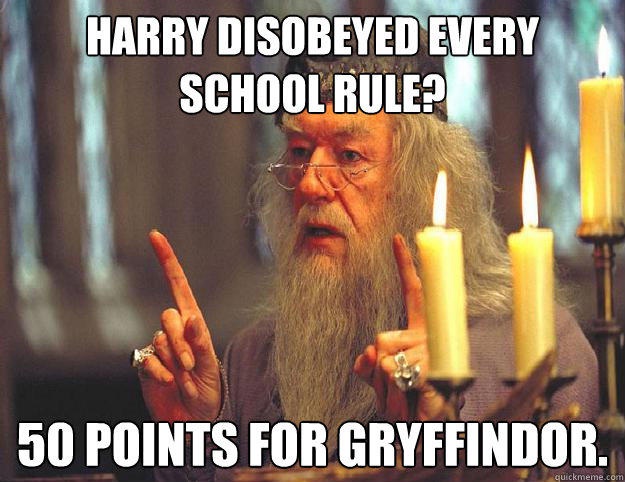 Well that is cheeky-'10 Points For Gryffindor' Memes