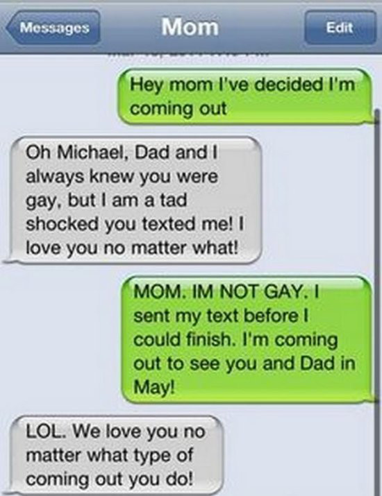 How They Think He is a Gay When He is Actually Not?-15 Most Awkward Texts From Mom