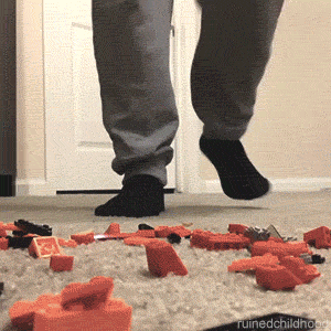 Stepping on a LEGO Piece-15 Most Oddly Painful Things In The World