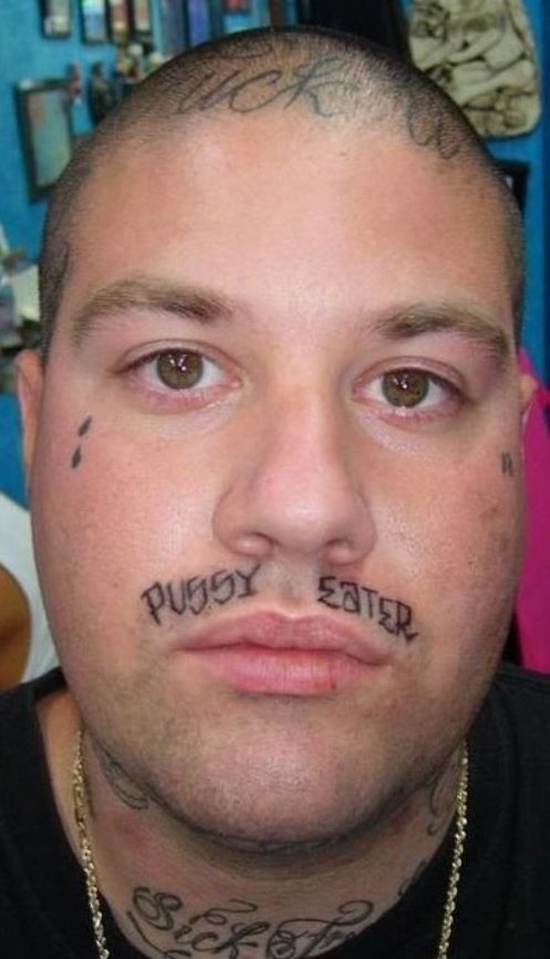 He Can Impress No One-15 People With Terrible Face Tattoos