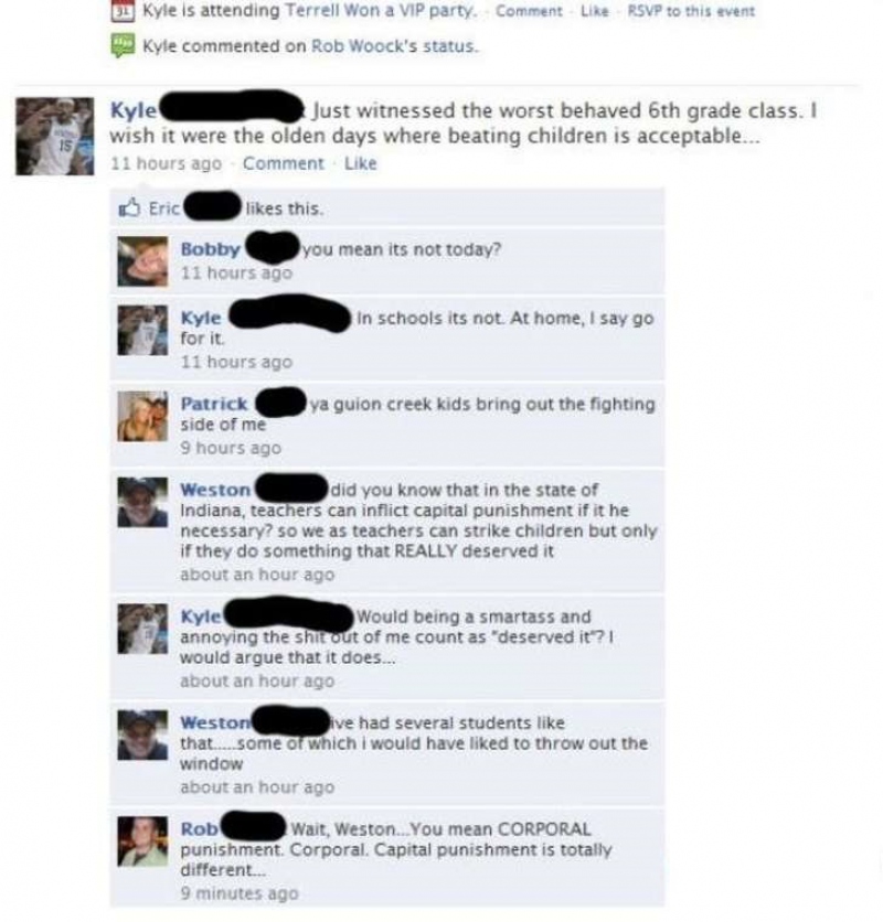 When All the Teachers You Hate Hang out on Facebook-15 Teachers And Their Epic Facebook Fails