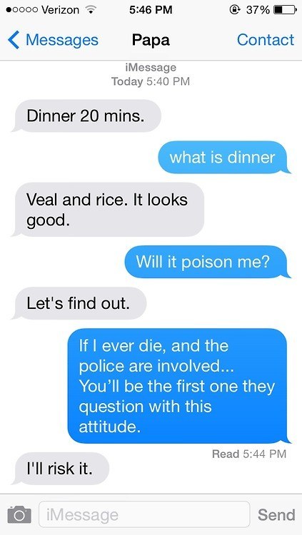 Dad Cooked Some Humor for a Meal-15 Hilarious Texts From Parents That Will Make You Cry Then Laugh