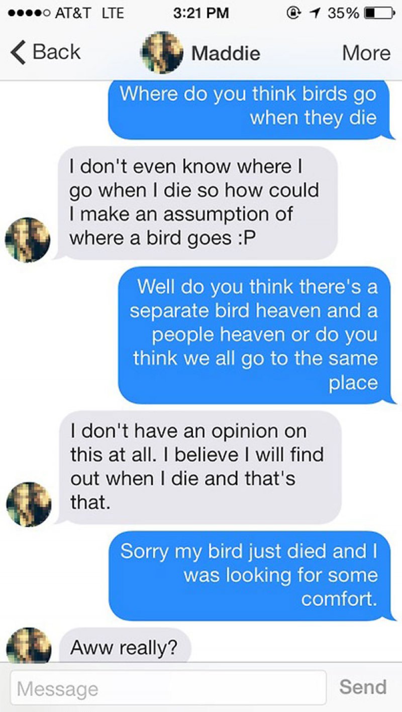 Playing the Sympathy Card-15 Funniest Pickup Lines To Use On Tinder