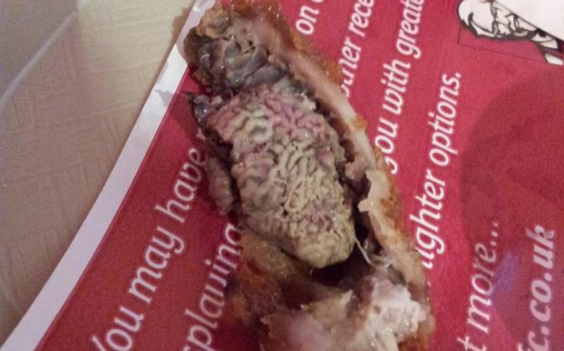 Kentucky Fried Kidney-15 Most Disgusting Things People Ever Found In Their Food