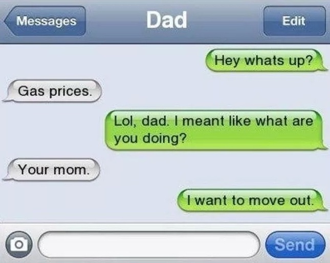 Another Dad With a Good Sense of Humor-15 Hilarious Texts From Dads