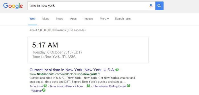 Know Sunrise and Sunset Times in Your Town-15 Google Hacks That Make Your Life Simpler