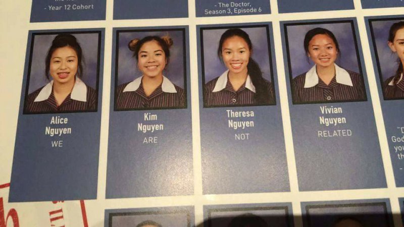 They Aren't Related-15 Yearbook Quotes That Are Way Too Hilarious